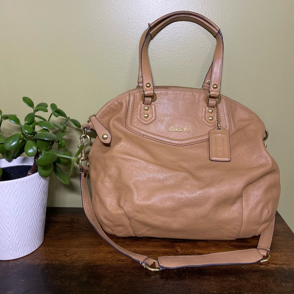 Coach Tan Leather Satchel